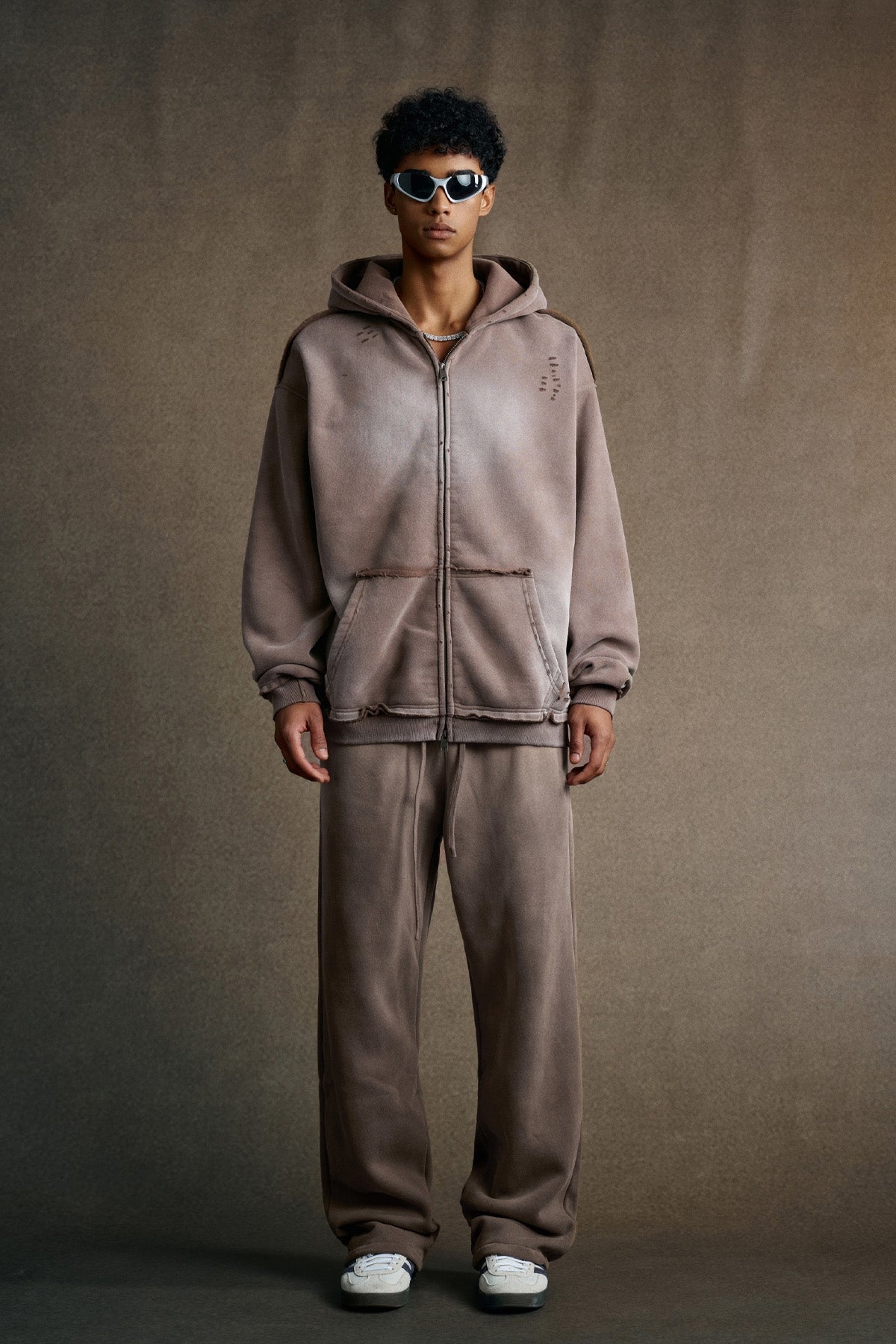 Initial Fragment Zip Hoodie