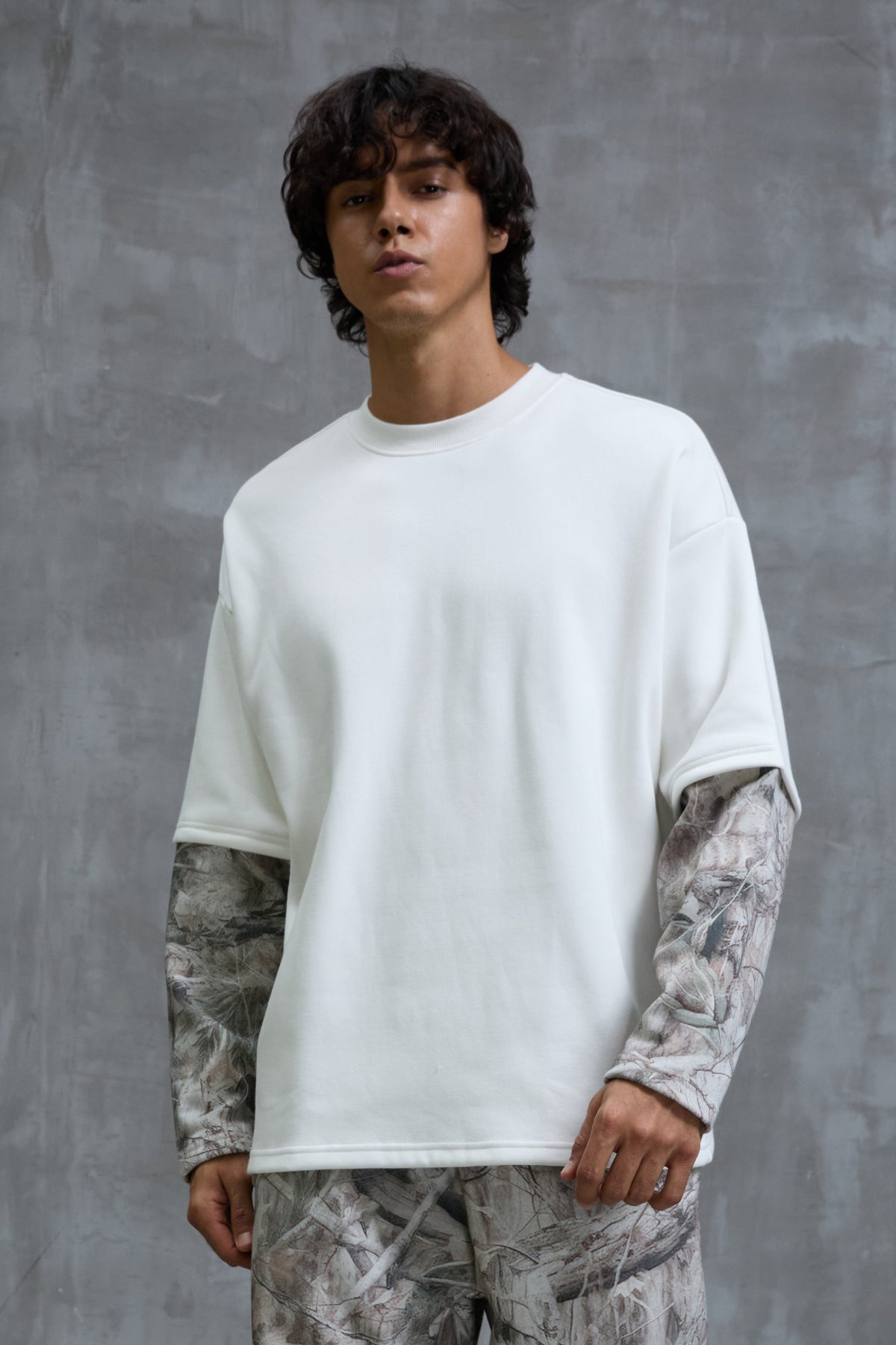 Frost Camo Double Layer Long Sleeve T-Shirt