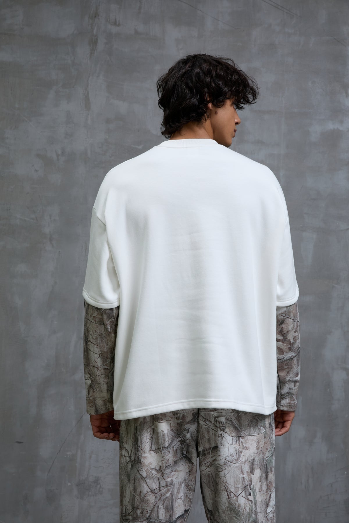 Frost Camo Double Layer Long Sleeve T-Shirt