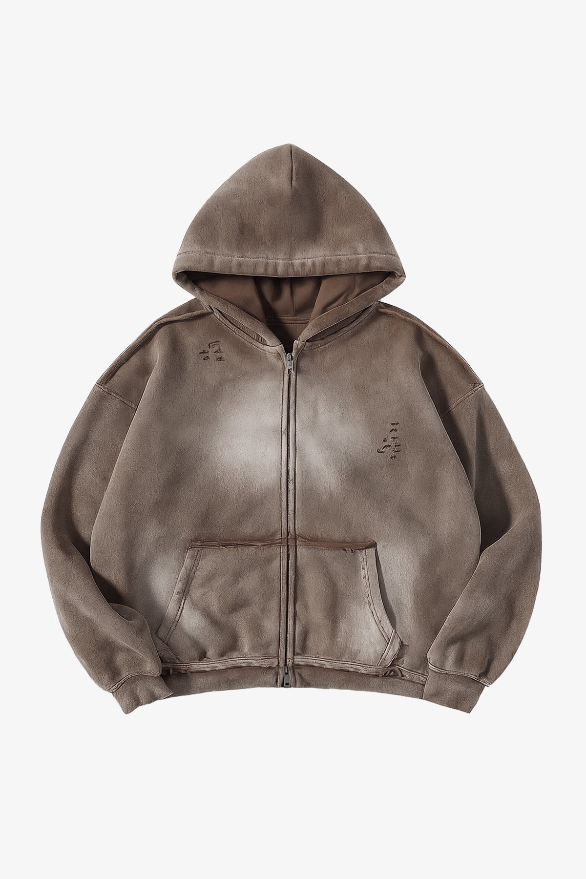 Initial Fragment Zip Hoodie