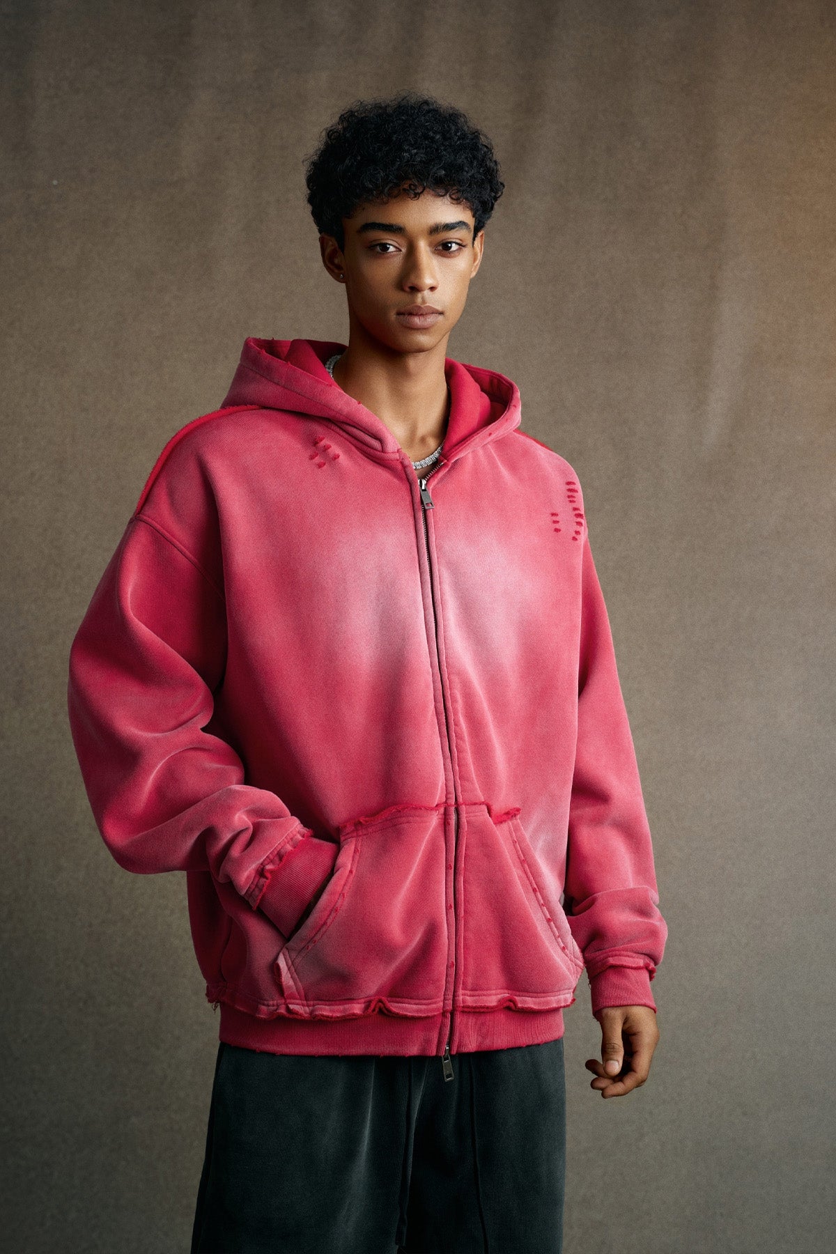 Initial Fragment Zip Hoodie