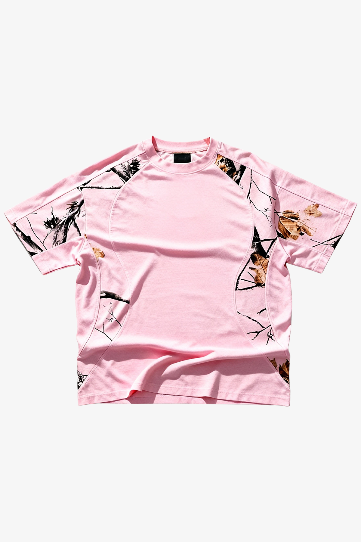 Pink Camo Panel T-Shirt